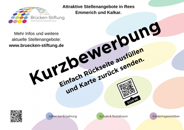 Postkarte - Jobs | Brücken-Stiftung - Katholisches Waisenhaus Emmerich
